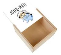 Boite Coffret en Bois - Fabulous - Astro-mutt (11 x 11 x 3,5 cm) Multicolore