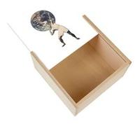 Boite Coffret en Bois - Fabulous - Atlas Soulevant la Terre (11 x 11 x 3,5 cm) Multicolore