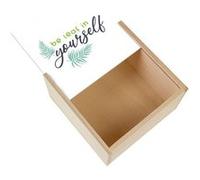 Boite Coffret en Bois - Fabulous - Be leaf in yourself (11 x 11 x 3,5 cm) Multicolore G