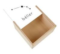 Boite Coffret en Bois - Fabulous - Belier Etoile Signe Astrologie (11 x 11 x 3,5 cm) Multicolore G
