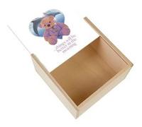 Boite Coffret en Bois - Fabulous - Better in the Morning Ourson (11 x 11 x 3,5 cm) Multicolore G