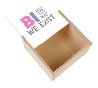 Boite Coffret en Bois - Fabulous - Bi The Way we Exist (11 x 11 x 3,5 cm) Multicolore G