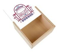 Boite Coffret en Bois - Fabulous - Big Kahuna Burger (11 x 11 x 3,5 cm) Multicolore G