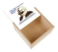 Boite Coffret en Bois - Fabulous - Bourgeoise Karl Marx Meme (11 x 11 x 3,5 cm) Multicolore G