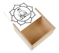 Boite Coffret en Bois - Fabulous - Buddha Lotus Meditation (11 x 11 x 3,5 cm) Multicolore G