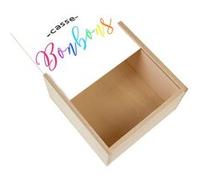 Boite Coffret en Bois - Fabulous - Casse Bonbons Humour (11 x 11 x 3,5 cm) Multicolore G