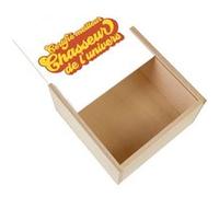 Boite Coffret en Bois - Fabulous - Certifié meilleur Chasseur de l'univers (11 x 11 x 3,5 cm) Multicolore G