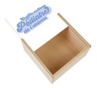Boite Coffret en Bois - Fabulous - Certifiée meilleure Pediatre de l'univers (11 x 11 x 3,5 cm) Multicolore G