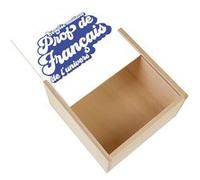 Boite Coffret en Bois - Fabulous - Certifiée meilleure Prof de Francais de l'univers (11 x 11 x 3,5 cm) Multicolore G