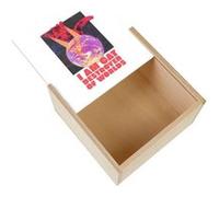 Boite Coffret en Bois - Fabulous - Chat Destroyer of Worlds (11 x 11 x 3,5 cm) Multicolore
