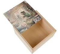 Boite Coffret en Bois - Fabulous - Chat Tea Party Beatrice Potter (11 x 11 x 3,5 cm) Multicolore G