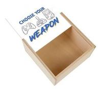 Boite Coffret en Bois - Fabulous - Choose your weapon (11 x 11 x 3,5 cm) Multicolore G