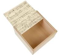 Boite Coffret en Bois - Fabulous - Chopin Partition Manuscrit (11 x 11 x 3,5 cm) Multicolore G
