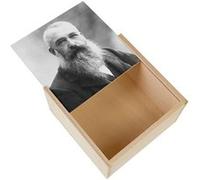 Boite Coffret en Bois - Fabulous - Claude Monet Peintre Portrait (11 x 11 x 3,5 cm) Multicolore