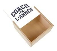 Boite Coffret en Bois - Fabulous - Coach de l'année (11 x 11 x 3,5 cm) Multicolore G