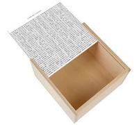 Boite Coffret en Bois - Fabulous - Code Binaire Cherchez l'intrus (11 x 11 x 3,5 cm) Multicolore G