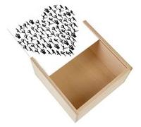 Boite Coffret en Bois - Fabulous - Coeur Yoga Asanas (11 x 11 x 3,5 cm) Multicolore G