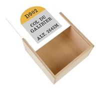 Boite Coffret en Bois - Fabulous - Col Du Galibier Borne (11 x 11 x 3,5 cm) Multicolore G