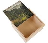 Boite Coffret en Bois - Fabulous - Colline Verdoyante (11 x 11 x 3,5 cm) Multicolore