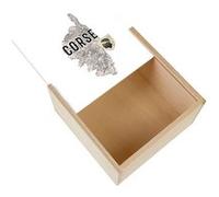 Boite Coffret en Bois - Fabulous - Corse carte ancienne (11 x 11 x 3,5 cm) Multicolore G