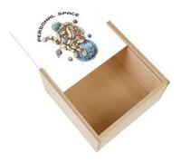 Boite Coffret en Bois - Fabulous - Cosmonaute Personal Space (11 x 11 x 3,5 cm) Multicolore G