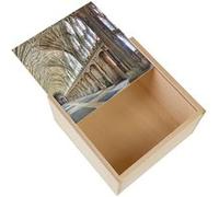 Boite Coffret en Bois - Fabulous - Couloirs de la Cathédrale de Gloucester (11 x 11 x 3,5 cm) Multicolore G