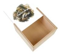 Boite Coffret en Bois - Fabulous - Da Vinci Signature Peinture (11 x 11 x 3,5 cm) Multicolore