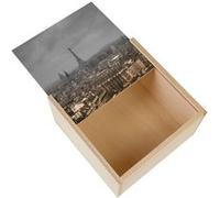 Boite Coffret en Bois - Fabulous - Des Quais de Seine à la Tour Eiffel Vue De Paris (11 x 11 x 3,5 cm) Multicolore