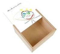 Boite Coffret en Bois - Fabulous - Dessin d'Enfant Mon Fils Est un Artiste (11 x 11 x 3,5 cm) Multicolore G