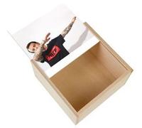 Boite Coffret en Bois - Fabulous - Emmanuel Macron Dab (11 x 11 x 3,5 cm) Multicolore