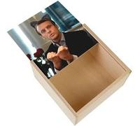 Boite Coffret en Bois - Fabulous - Emmanuel Macron Kawaii (11 x 11 x 3,5 cm) Multicolore