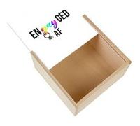 Boite Coffret en Bois - Fabulous - En-gay-ged AF (11 x 11 x 3,5 cm) Multicolore G
