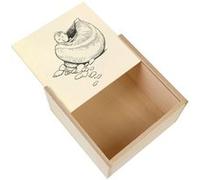 Boite Coffret en Bois - Fabulous - Enfant Coquillage Illustration Conte (11 x 11 x 3,5 cm) Multicolore G