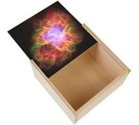 Boite Coffret en Bois - Fabulous - Etoile Supernova (11 x 11 x 3,5 cm) Multicolore G