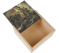 Boite Coffret en Bois - Fabulous - Eugene Delacroix La Liberte Guidant le Peuple (11 x 11 x 3,5 cm) Multicolore G