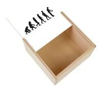 Boite Coffret en Bois - Fabulous - Evolution Cuisinier (11 x 11 x 3,5 cm) Multicolore G