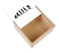 Boite Coffret en Bois - Fabulous - Evolution Ski (11 x 11 x 3,5 cm) Multicolore G