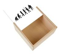 Boite Coffret en Bois - Fabulous - Evolution Vielle à Roue (11 x 11 x 3,5 cm) Multicolore G