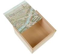 Boite Coffret en Bois - Fabulous - Exposition Universelle Paris 1900 Paris Dessin (11 x 11 x 3,5 cm) Multicolore