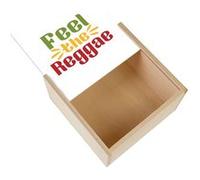 Boite Coffret en Bois - Fabulous - Feel the Reggae (11 x 11 x 3,5 cm) Multicolore G