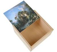 Boite Coffret en Bois - Fabulous - Francois Boucher Le Pigeonnier (11 x 11 x 3,5 cm) Multicolore