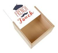 Boite Coffret en Bois - Fabulous - French Touch (11 x 11 x 3,5 cm) Multicolore G