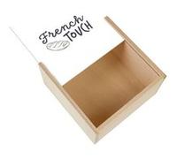 Boite Coffret en Bois - Fabulous - French Touch Baguette (11 x 11 x 3,5 cm) Multicolore