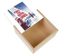 Boite Coffret en Bois - Fabulous - From Outter Space / Vieille Affiche (11 x 11 x 3,5 cm) Multicolore