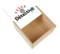 Boite Coffret en Bois - Fabulous - Futur Détective (11 x 11 x 3,5 cm) Multicolore G
