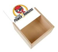Boite Coffret en Bois - Fabulous - Futur Power Rangers (11 x 11 x 3,5 cm) Multicolore