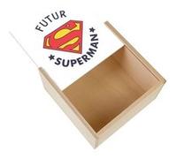 Boite Coffret en Bois - Fabulous - Futur Superman (11 x 11 x 3,5 cm) Multicolore G