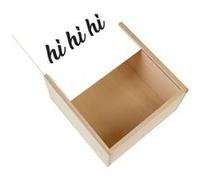 Boite Coffret en Bois - Fabulous - Hi Hi Hi Humour Rire (11 x 11 x 3,5 cm) Multicolore G