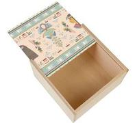 Boite Coffret en Bois - Fabulous - Hieroglyphe Ancien Egypte (11 x 11 x 3,5 cm) Multicolore G