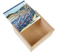 Boite Coffret en Bois - Fabulous - Hokusai Estampe Mont Fuji Depuis Kanaya (11 x 11 x 3,5 cm) Multicolore G